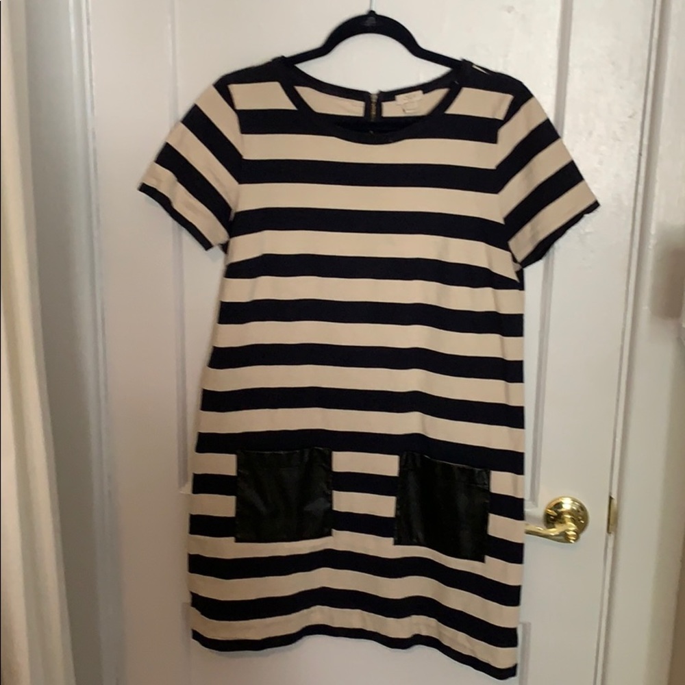 Striped mini dress